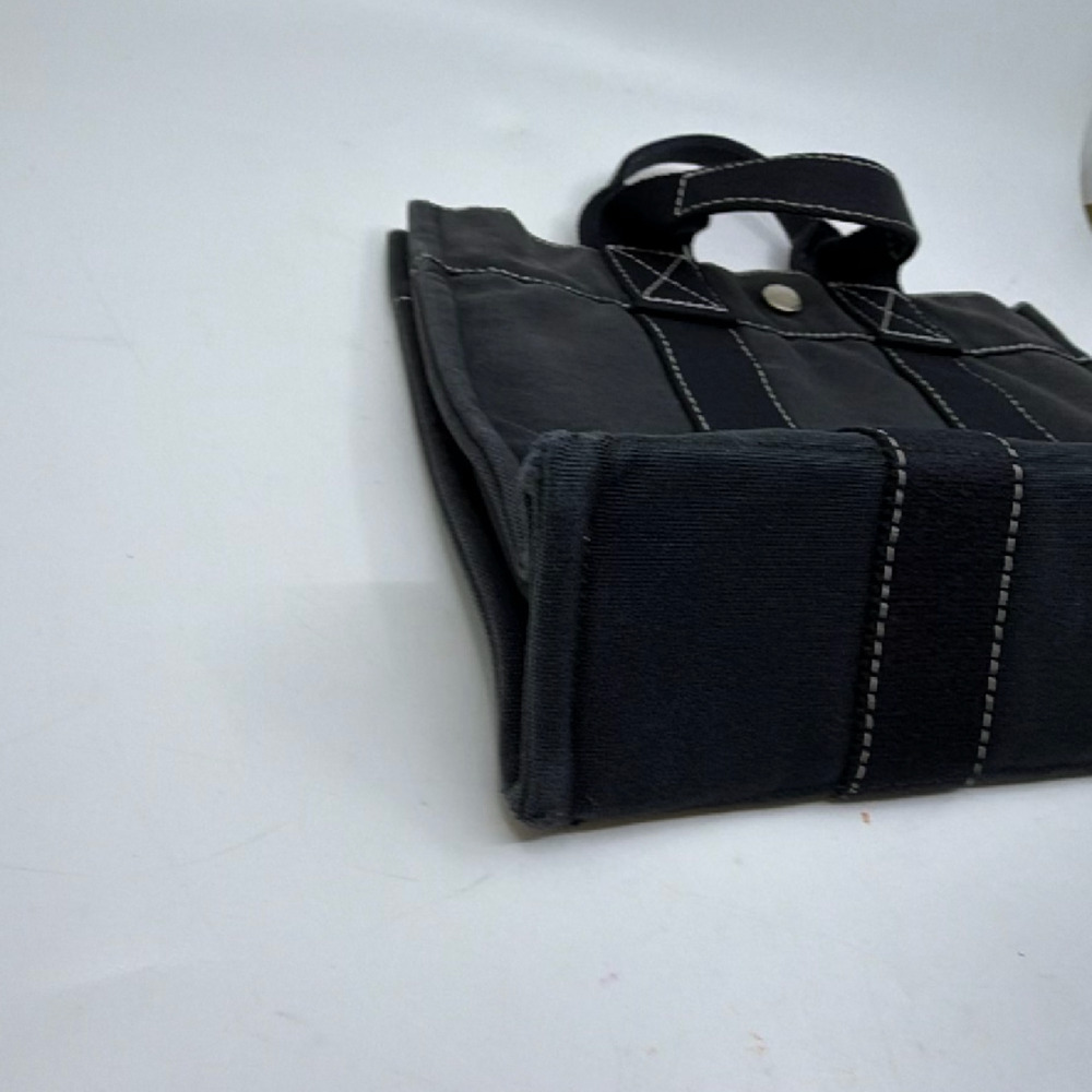 Hermes Garden Party Black Canvas Tote Bag - Picture 5 of 8